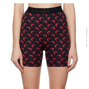Marine Serre Red and Black Athletic Bike Shorts